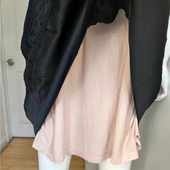 NWTEsprit  Women Black Silk Mini Cocktail Dress Size US 6 - Picture 5 of 12